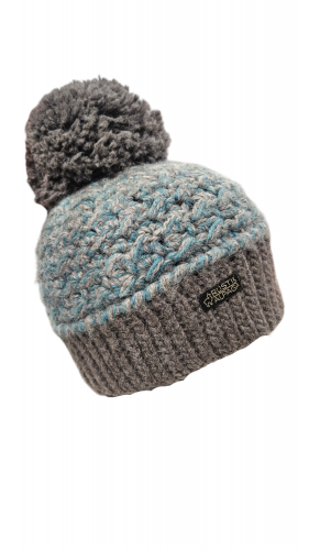 tuque alpaga mousse turquoise